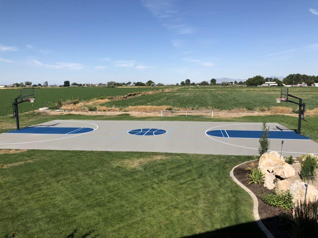 Utah Court Surfacing Outdoor Sports Court Basketball Court