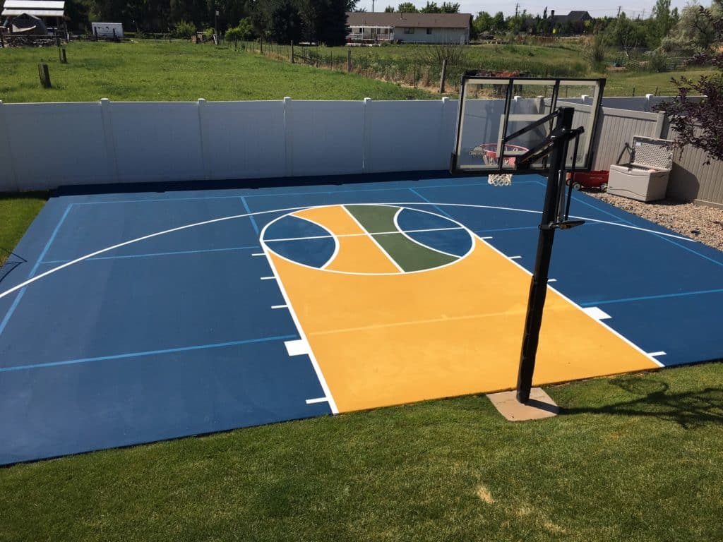 Utah Court Surfacing Outdoor Sports Court Custom Graphics