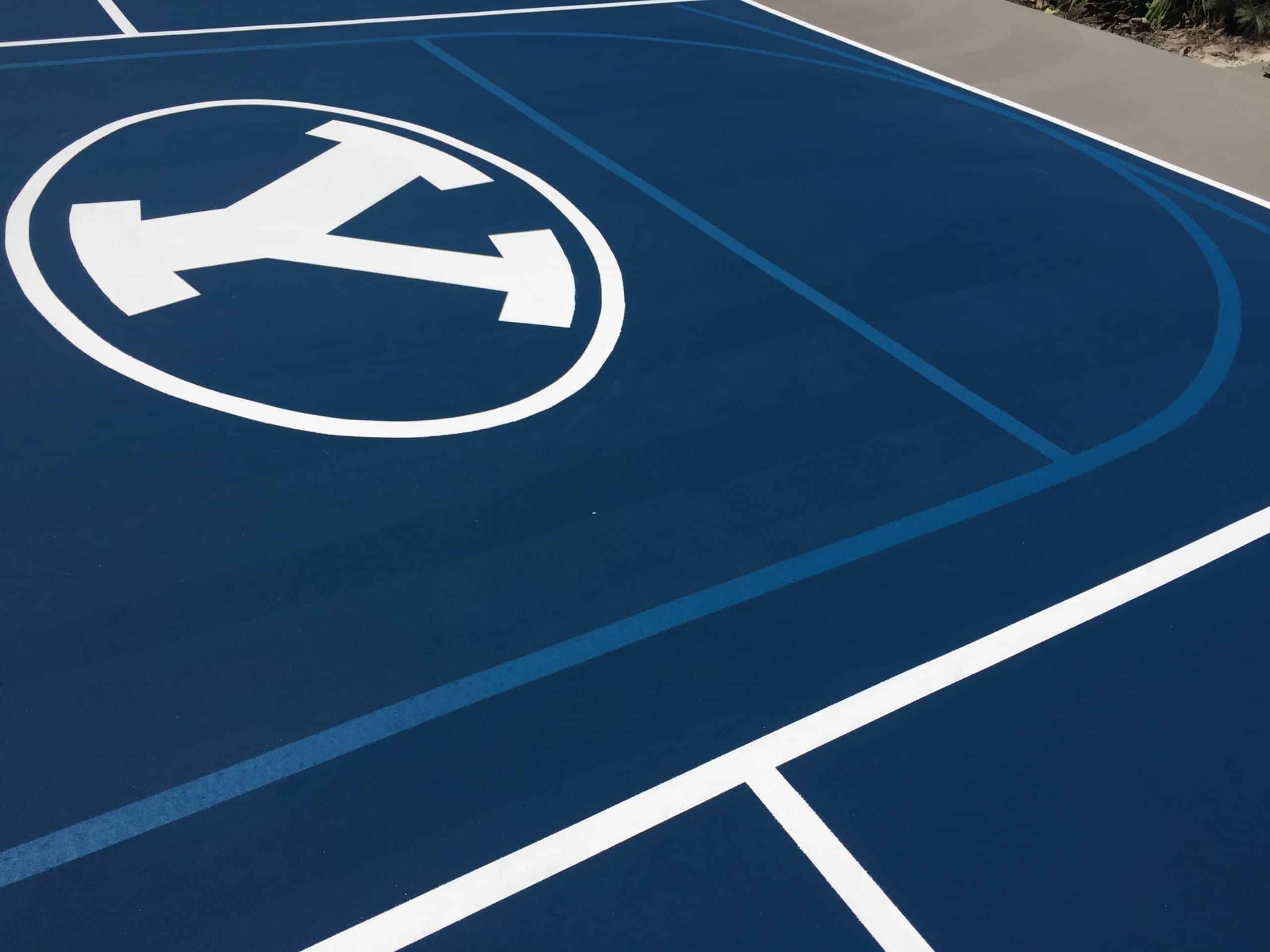 Custom graphics Utah Court Surfacing Outdoor Sports Courts