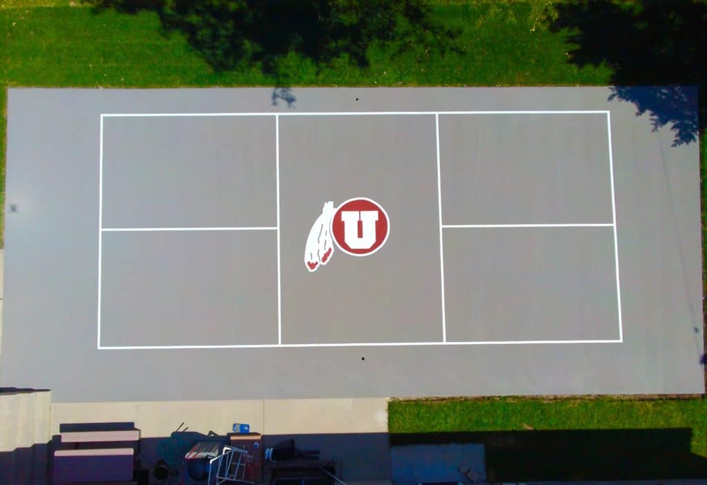 Utah Court Surfacing Outdoor Sports Court Custom Graphics