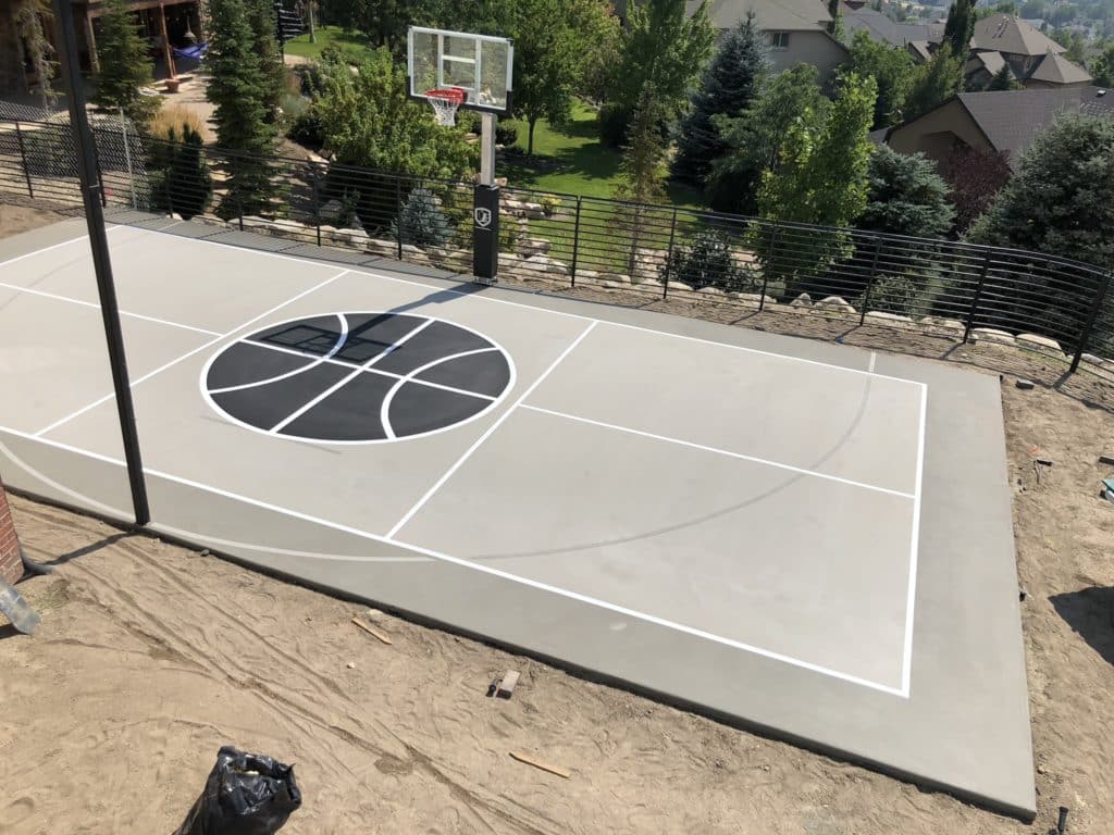 Utah Court Surfacing Outdoor Sports Court Custom Graphics bountiful utah