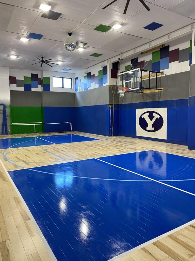 backyard court winter Utah Court Surfacing Layton UT Sports Courts
