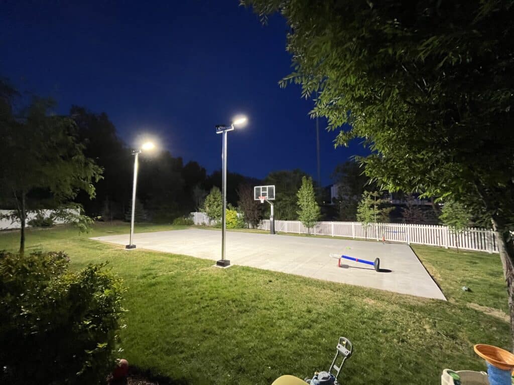 prepare outdoor basketball courts, Utah
